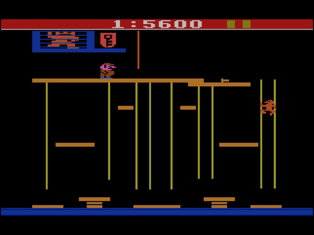 Gameplay of Donkey Kong Junior for Atari 2600